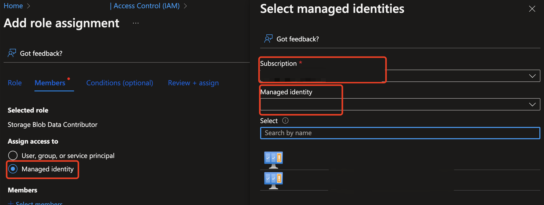 Managed identity role assignment for secure access to Azure AI resources